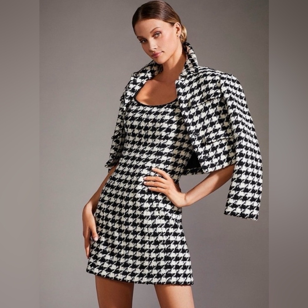 Macy Houndstooth Dress
